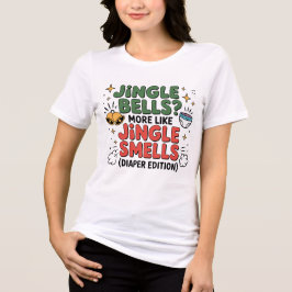 Camiseta Playful Jingle Smells Christmas Design