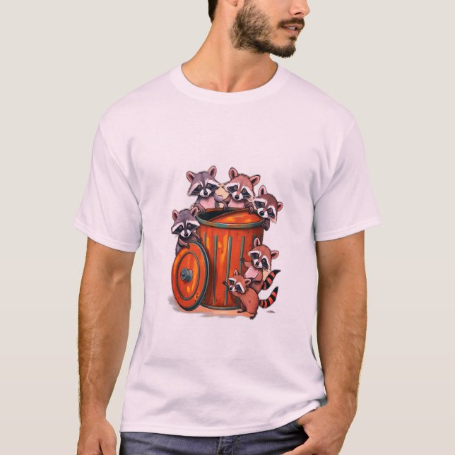 Camiseta Playful Raccoon (Frente)
