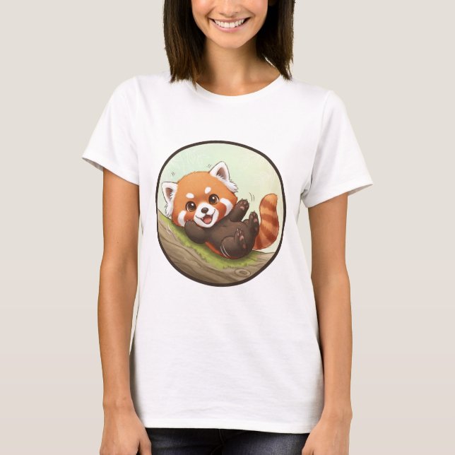 Camiseta Playful Red Panda Forest Tee (Frente)
