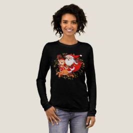 Camiseta **"Playful Santa Claus Design – Fun and Festive Ch