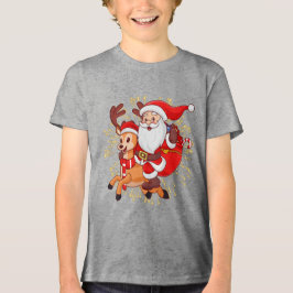 Camiseta **"Playful Santa Claus Design – Fun and Festive Ch