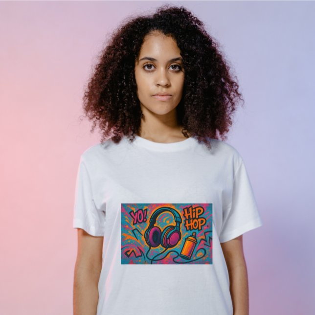 Camiseta Playful Urban Beats – Bold Streetwear Headphones A (Criador carregado)