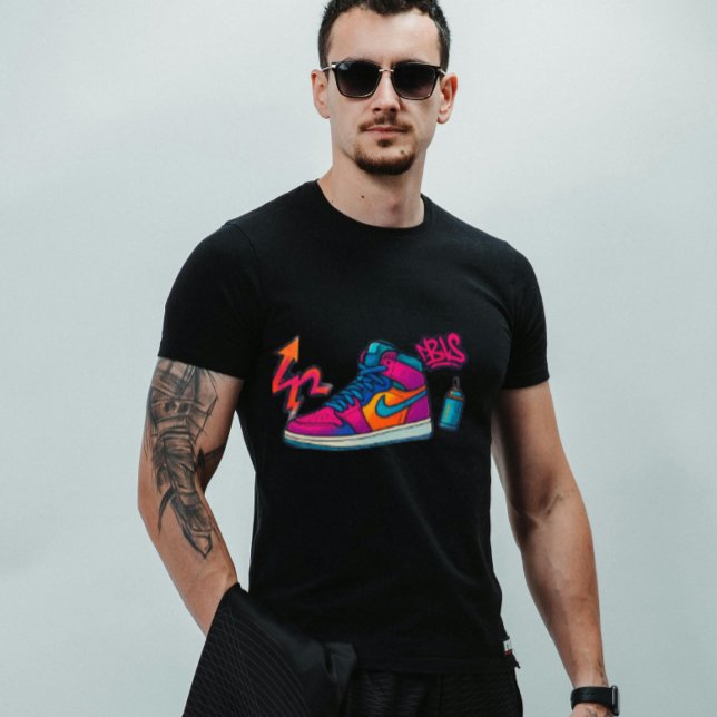 Camiseta Playful Urban Vibes – Bold Streetwear Sneaker Art (Criador carregado)