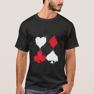 Camiseta Playing Cards Poker He Spade Diamond Club Casino