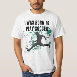 Camiseta Playing soccer graphic black