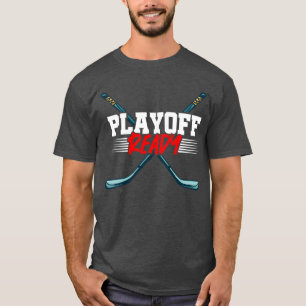 Camiseta Playoff pronto Hockey Stick Esportes Jogador Ice f