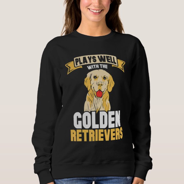 Camiseta Plays well with the Golden retrievers (Frente)