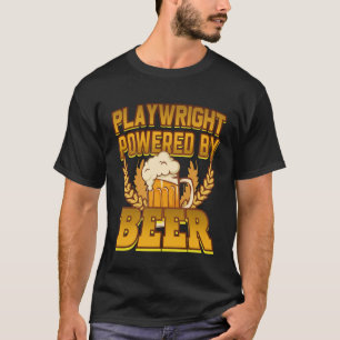 Camiseta Playwright Alimentado Por Cerveja