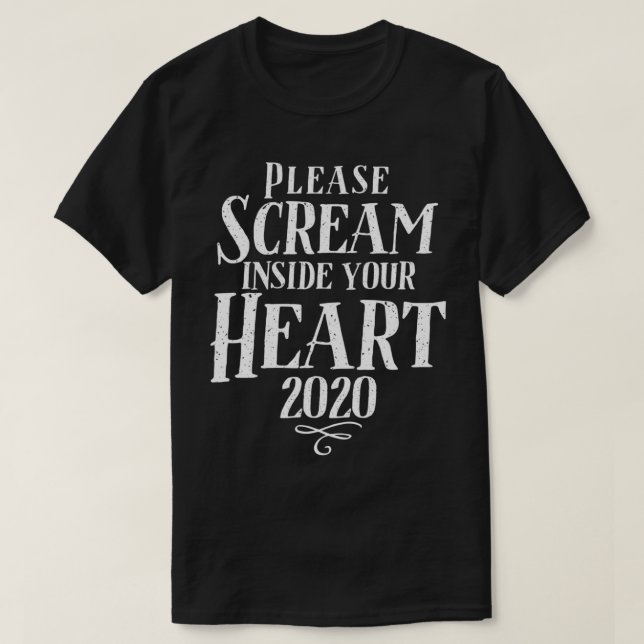 Camiseta Please Scream Inside Your Heart Roller Coaster  (Frente do Design)