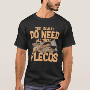 Camiseta Plecostomus Peixe Pleco Aquário Comida Tanque Zebr