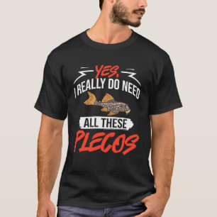 Camiseta Plecostomus Peixe Pleco Aquário Comida Tanque Zebr