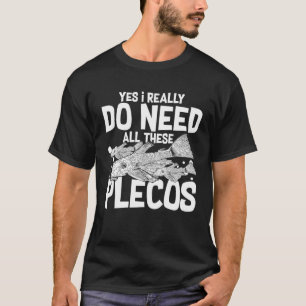Camiseta Plecostomus Peixe Pleco Aquário Comida Tanque Zebr