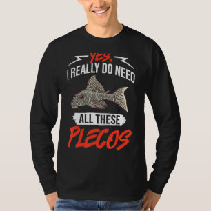 Camiseta Plecostomus Pleco Fish Aquarium Comida Tanque Zebr