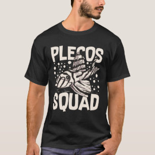 Camiseta Plecostomus Pleco Fish Aquarium Comida Tanque Zebr