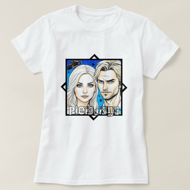 Camiseta Pleiade Extra Terrestrials e OVNI (Frente do Design)