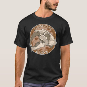 Camiseta Pleistoceno Paleoart Smilodon Skull
