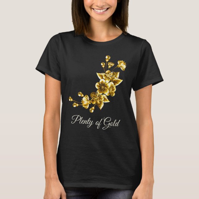 Camiseta Plenty of Gold Elegant Floral (Frente)