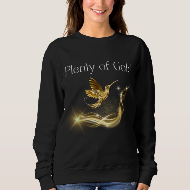 Camiseta Plenty of Gold - Golden Hummingbird Abundance (Frente)