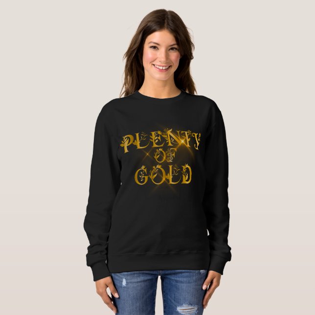Camiseta Plenty of Gold - Luxury Gold Typography (Frente Completa)