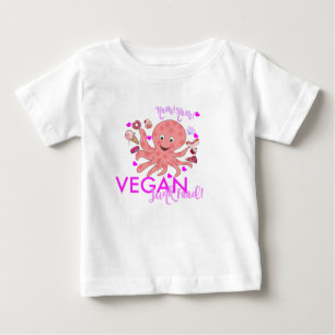 Camiseta Plissado T da criança da COMIDA LIXO do VEGAN de