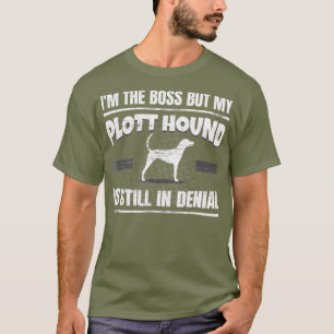 Camiseta Plott Hound Dog Treinando Engraçado Cachorro Negr