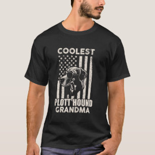 Camiseta Plott Hound Grandma Vintage Bandeira Americana