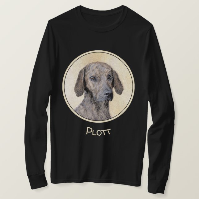 Camiseta Plott Painting - Arte de Cachorro Original (Frente do Design)