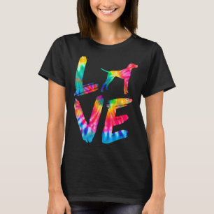 Camiseta Plott Tie Dye Love Dog Mãe Pai
