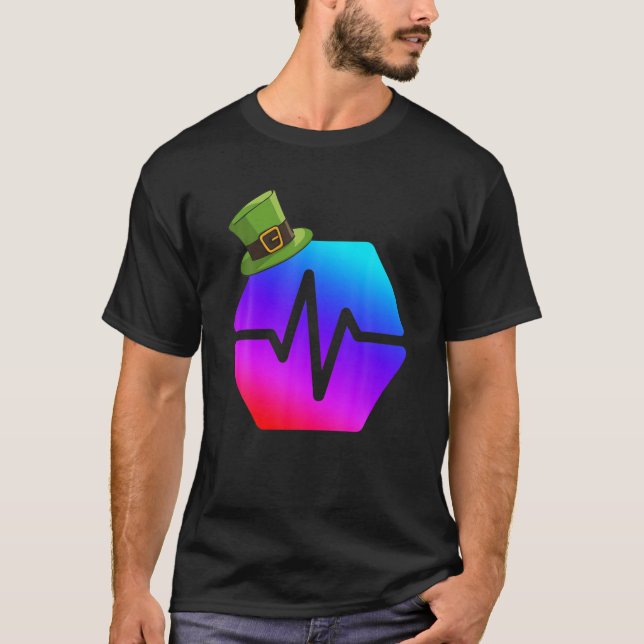 Camiseta PLS Pulsechain com o chapéu de Patrick da Rua para (Frente)