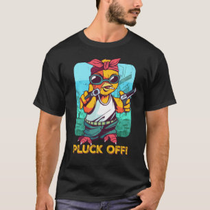 Camiseta Pluck Off Gangsta Player Shirt Engraçado Música Pu