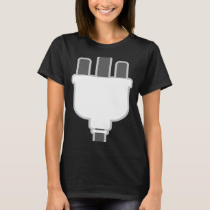 Camiseta Plug Easy Plug And Socket Casal Fumuga Halloween