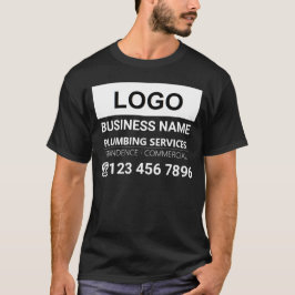 Camiseta Plumbando business Logotipo Slogan Trabalhos com m