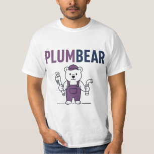 Camiseta Plumbear – Urso Bombeiro Engraçado Trocadilho