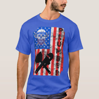 Camiseta Plumber American Flag Pipefitter America 4th