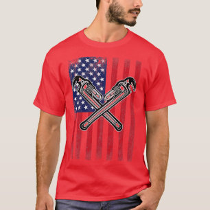 Camiseta Plumber Plumber USA Flag (1)
