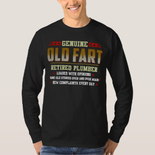 Camiseta PLUMBER reformado genuíno e antigo carregado de op