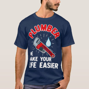 Camiseta Plumber Technician Design For Pipefitter Life