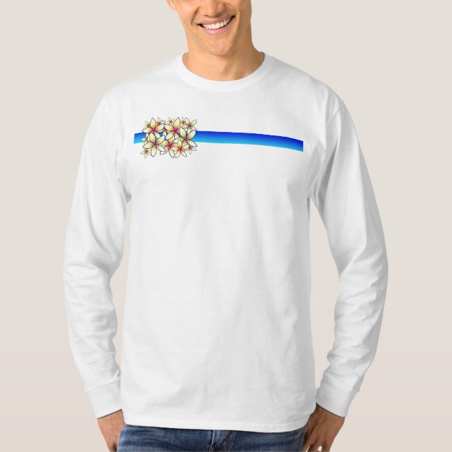 Camiseta Plumeria havaiano (Frente)