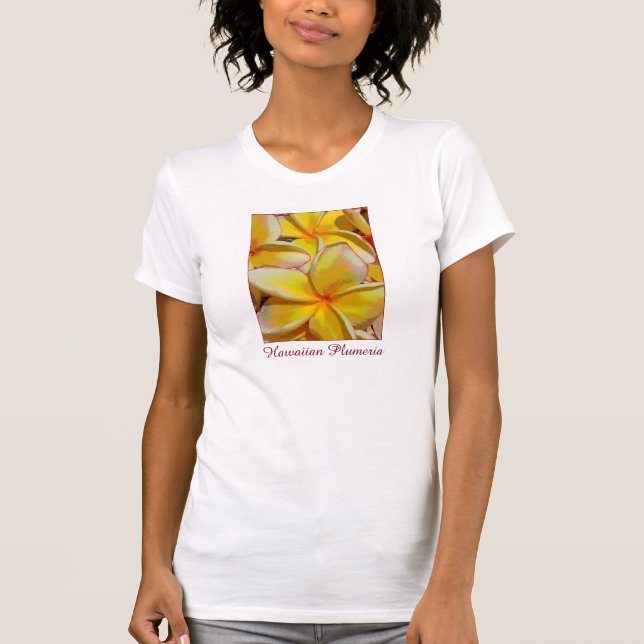 Camiseta Plumeria havaiano (Frente)