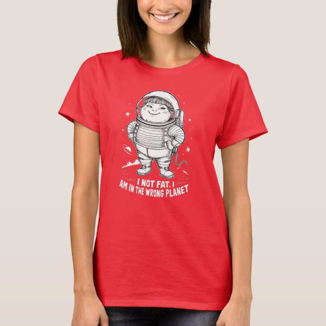 Camiseta Plumpy Girl Planeta Errado" (Frente)