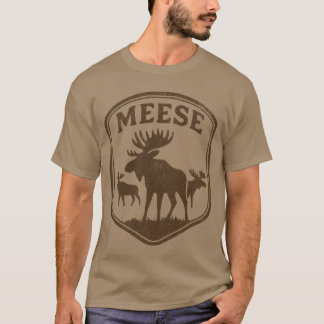 Camiseta Plural of Moose is Meese Funny Vintage Animal Joke
