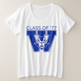 Camiseta Plus Size Feminina da Turma de 1977 da Wa