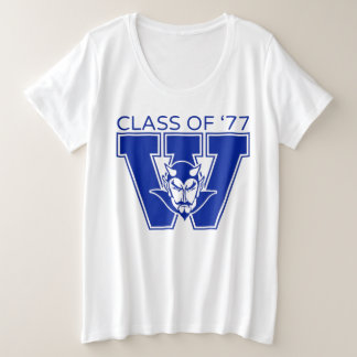 Camiseta Plus Size Feminina da Turma de 1977 da Wa