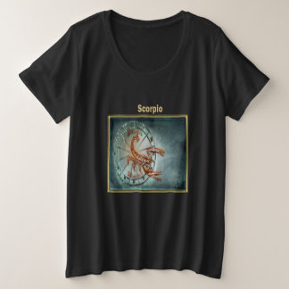 Camiseta Plus Size Scorpio Zodiac Astrologia design Horoscope