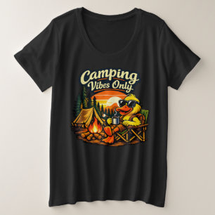 Camiseta Plus Size Vibrações de Camping Só Sentimo