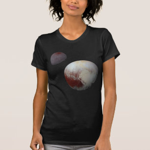 Camiseta Plutão & Caronte 9º ou Sistema Solar Planeta Anão