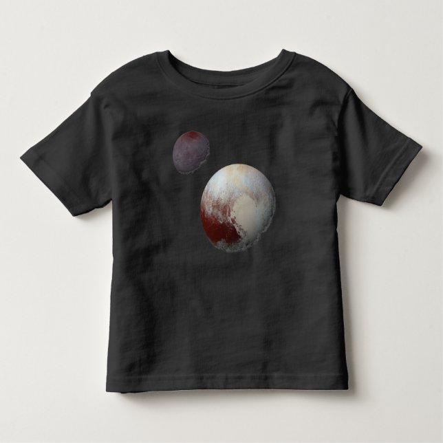 Camiseta Plutão & Charon 9th ou Dwarf Planet Solar System (Frente)