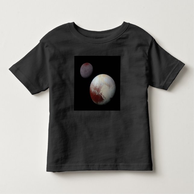 Camiseta Plutão & Charon 9th ou Dwarf Planet Solar System (Frente)
