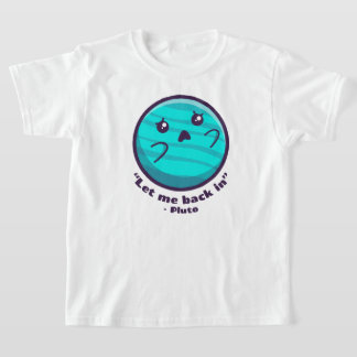 Camiseta Plutão - Deixe-me voltar (sobre cores claras)