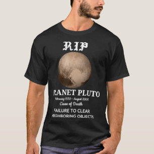 Camiseta Plutão do Planeta RIP essencial